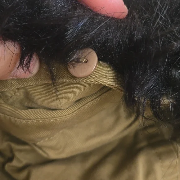 Ann Taylor LOFT Olive Faux Fur Hooded Jacket - Picture 15 of 16